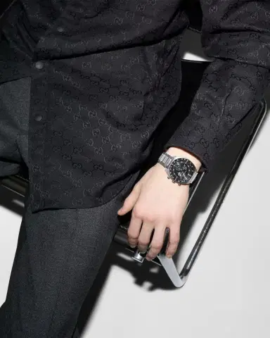 Gucci Stainless Steel Chronograph Watch, 41mm | Thumbnail 2