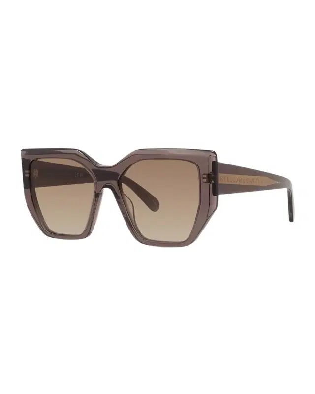 Stella McCartney Oversized Square Acetate & Nylon Sunglasses