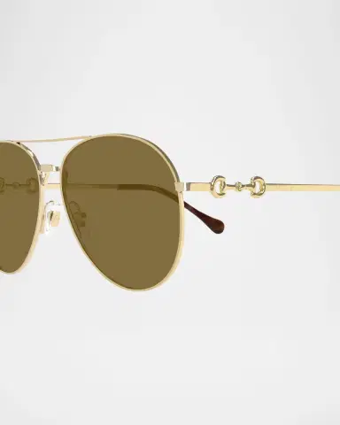 Gucci Horsebit Metal Aviator Sunglasses | Thumbnail 2 Gucci Horsebit Metal Aviator Sunglasses | Thumbnail 2