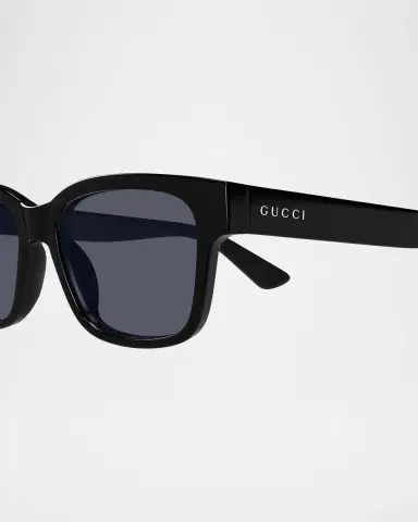 Gucci Men's GG1716SM Plastic Rectangle Sunglasses | Thumbnail 2