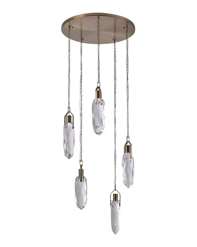 Kalco Lighting Diamante 5-Light Crystal Chandelier, 23"