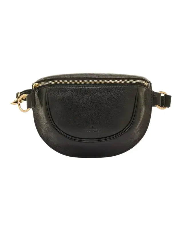 Il Bisonte Oliveta Zip Leather Belt Bag