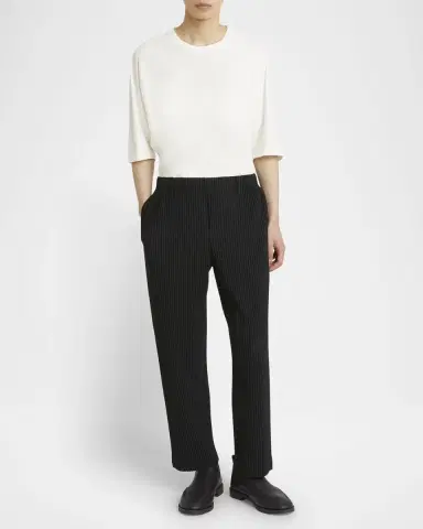 Homme Plissé Issey Miyake Men 's Pleated Straight-Leg Pants | Thumbnail 2