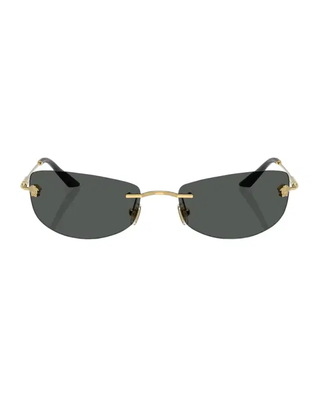Versace Men 's VE2279 Rectangular Sunglasses
