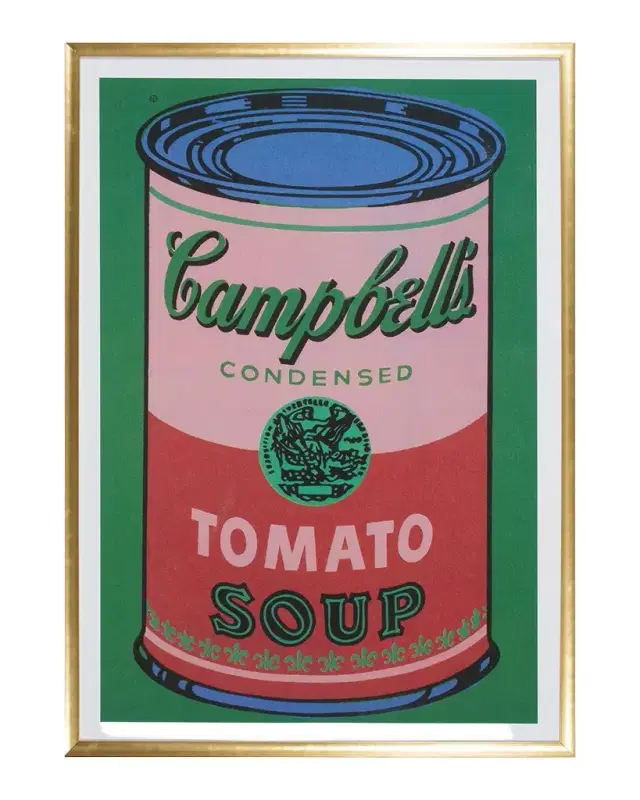 Shadow Catchers "Colored Campbell 's Soup Can" Framed Giclee by Andy Warhol