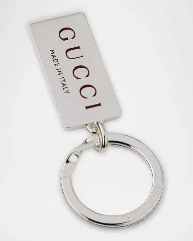 Gucci Men's Trademark Sterling Silver Keyring | Thumbnail 2 Gucci Men's Trademark Sterling Silver Keyring | Thumbnail 2