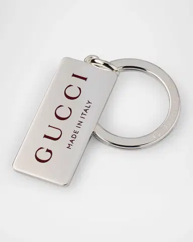 Gucci Men's Trademark Sterling Silver Keyring | Thumbnail 3 Gucci Men's Trademark Sterling Silver Keyring | Thumbnail 3
