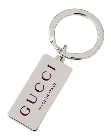 Gucci Men's Trademark Sterling Silver Keyring | Thumbnail 1 Gucci Men's Trademark Sterling Silver Keyring | Thumbnail 1