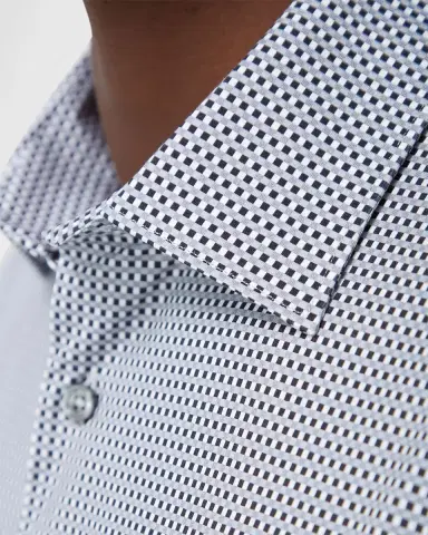 Bugatchi Men's OoohCotton James Micro-Check Sport Shirt | Thumbnail 5 Bugatchi Men's OoohCotton James Micro-Check Sport Shirt | Thumbnail 5