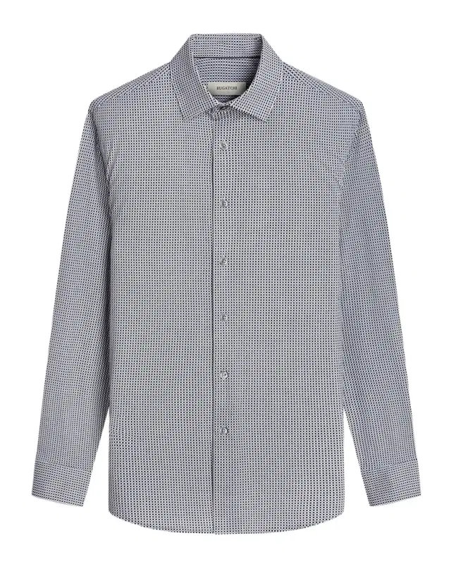 Men's OoohCotton James Micro-Check Sport Shirt