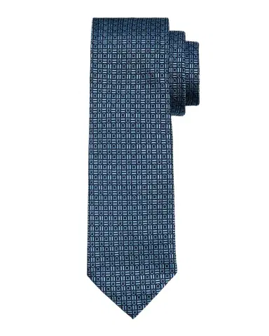Ferragamo Men's Alternating Gancio Jacquard Silk Tie | Thumbnail 1