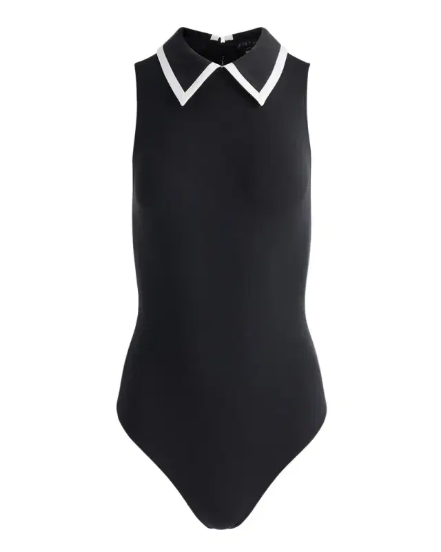 Rothy Sleeveless Collared Bodysuit