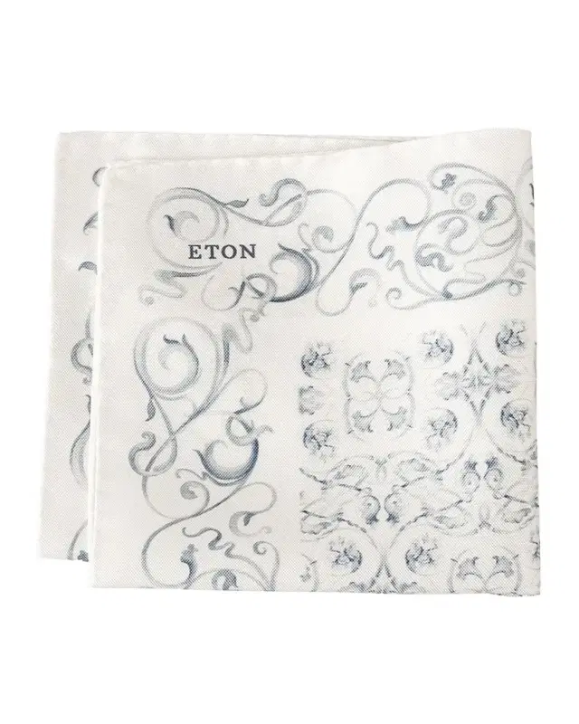 Men's Floral Silk Pocket Square
