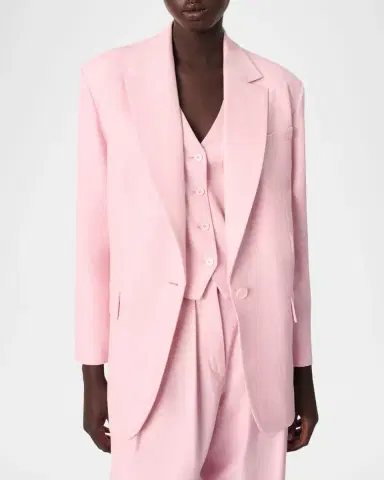 Maje Vivaldor Single-Breasted Blazer | Thumbnail 4 Maje Vivaldor Single-Breasted Blazer | Thumbnail 4