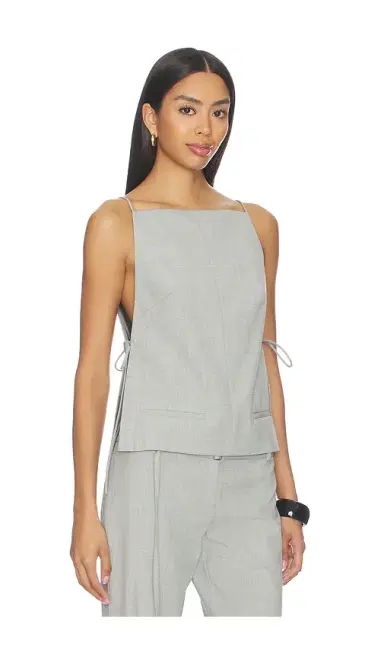 St. Agni Square Side Tie Top | Thumbnail 2
