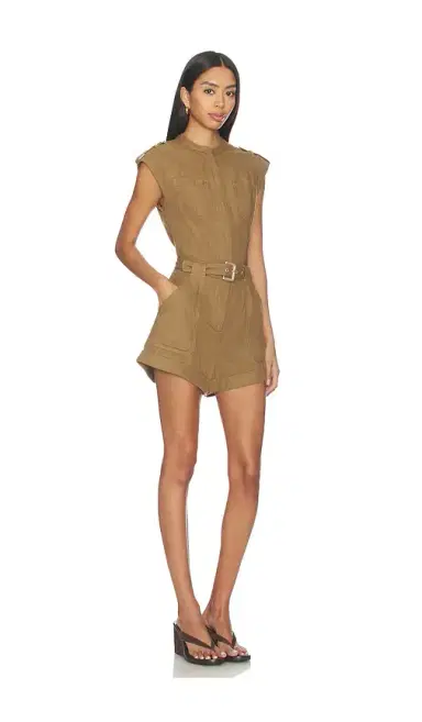Simkhai Tinka Belted Romper | Thumbnail 2 Simkhai Tinka Belted Romper | Thumbnail 2