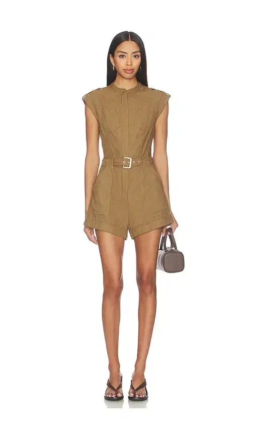 SIMKHAI Tinka Belted Romper