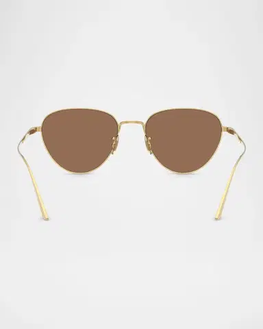 Khaite x Oliver Peoples 1991C Steel Aviator Sunglasses | Thumbnail 4 Khaite x Oliver Peoples 1991C Steel Aviator Sunglasses | Thumbnail 4