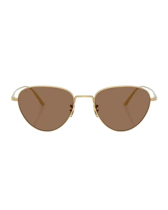 KHAITE x Oliver Peoples 1991C Steel Aviator Sunglasses