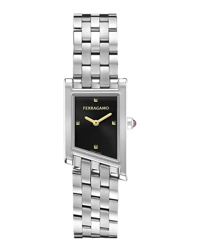 Ferragamo Asymetrique 22X36MM Stainless Steel Bracelet Watch