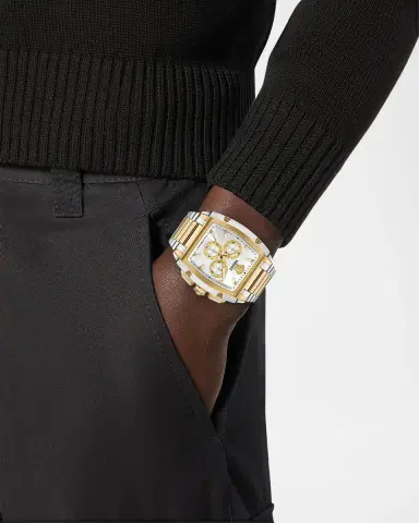 Versace Dominus 42x50mm Two Tone Chronograph Watch | Thumbnail 2 Versace Dominus 42x50mm Two Tone Chronograph Watch | Thumbnail 2