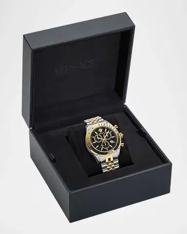 Versace Chrono Master 44mm Two Tone Bracelet Watch | Thumbnail 5