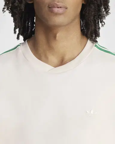 Adidas x Wales Bonner Men 's Trefoil 3-Stripe Crewneck T-Shirt | Thumbnail 5 Adidas x Wales Bonner Men 's Trefoil 3-Stripe Crewneck T-Shirt | Thumbnail 5