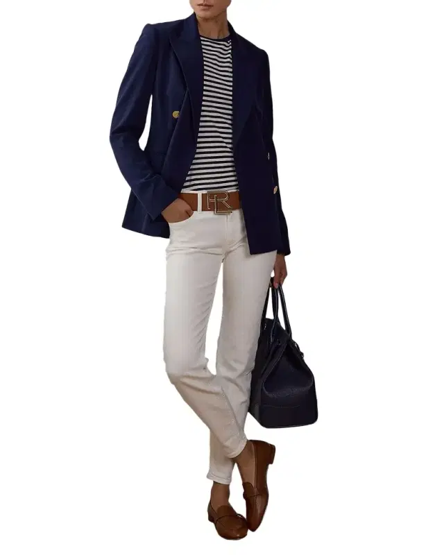 Camden Cashmere Twill Double-Breasted Jacket