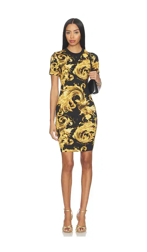 Versace Jeans Couture Baroque T-shirt Dress
