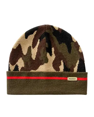 Mackage Men's Kiko Camouflage Knit Beanie Hat | Thumbnail 1