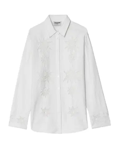 Zadig & Voltaire Morning Embroidered Button-Front Shirt | Thumbnail 1