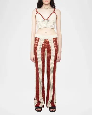 Zadig & Voltaire Taly Crochet-Knit Crop Top | Thumbnail 2