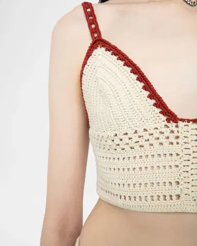Zadig & Voltaire Taly Crochet-Knit Crop Top | Thumbnail 5
