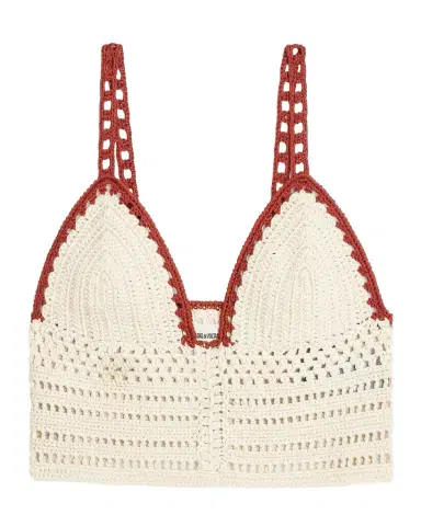 Zadig & Voltaire Taly Crochet-Knit Crop Top | Thumbnail 1