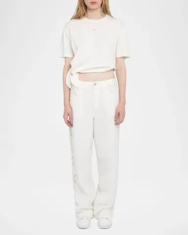 Zadig & Voltaire Elfy Cotton Linen Embroidered Pants | Thumbnail 2