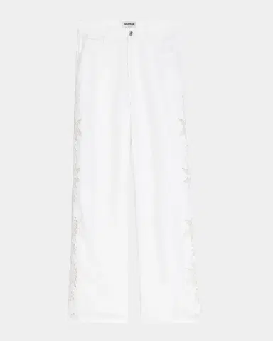 Zadig & Voltaire Elfy Cotton Linen Embroidered Pants | Thumbnail 1