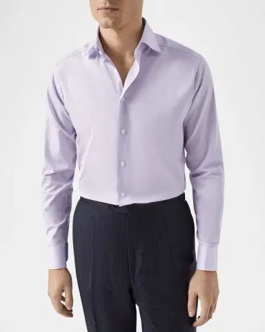 Eton Contemporary-Fit Twill Dress Shirt | Thumbnail 2