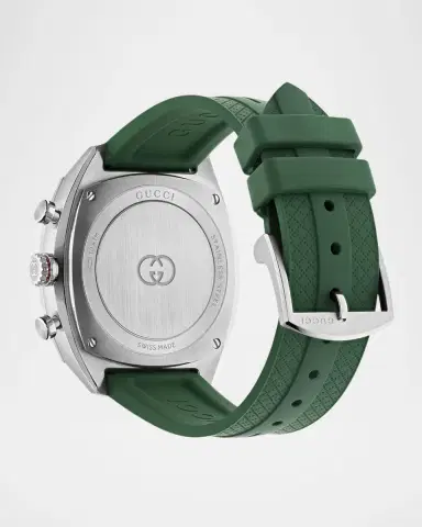 Gucci Interlocking 41mm Stainless Steel Rubber-Strap Watch | Thumbnail 2 Gucci Interlocking 41mm Stainless Steel Rubber-Strap Watch | Thumbnail 2