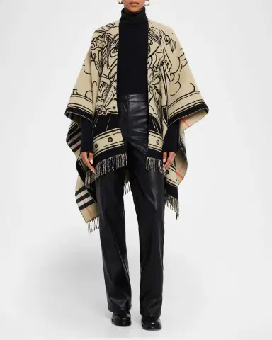 Burberry Stormy Knight EKD Wool Cape | Thumbnail 2 Burberry Stormy Knight EKD Wool Cape | Thumbnail 2