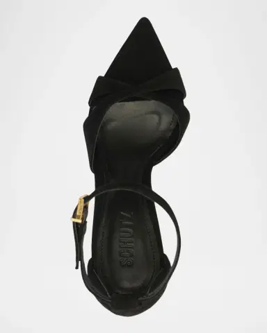 Schutz Hilda Leaf Suede Stiletto Sandals | Thumbnail 4