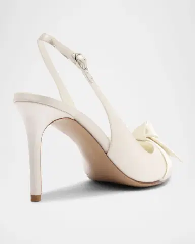 Alexandre Birman Classic Clarita Satin Slingback Pumps | Thumbnail 3