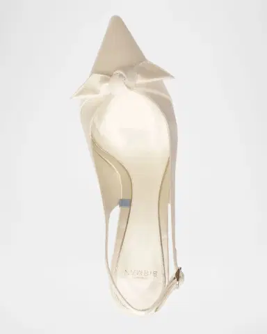 Alexandre Birman Classic Clarita Satin Slingback Pumps | Thumbnail 4