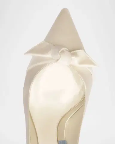 Alexandre Birman Classic Clarita Satin Slingback Pumps | Thumbnail 5