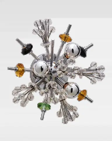 Allegri Crystal by Kalco Lighting Constellation Colorata 13" 3-Light Wall Sconce | Thumbnail 2