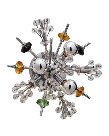 Allegri Crystal by Kalco Lighting Constellation Colorata 13" 3-Light Wall Sconce | Thumbnail 1