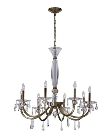 Allegri Crystal by Kalco Lighting Passo 34" 8-Light Crystal Chandelier | Thumbnail 1 Allegri Crystal by Kalco Lighting Passo 34" 8-Light Crystal Chandelier | Thumbnail 1
