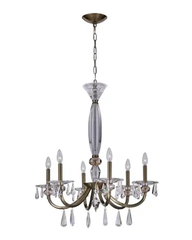 Allegri Crystal by Kalco Lighting Passo 28" 6-Light Chandelier | Thumbnail 1