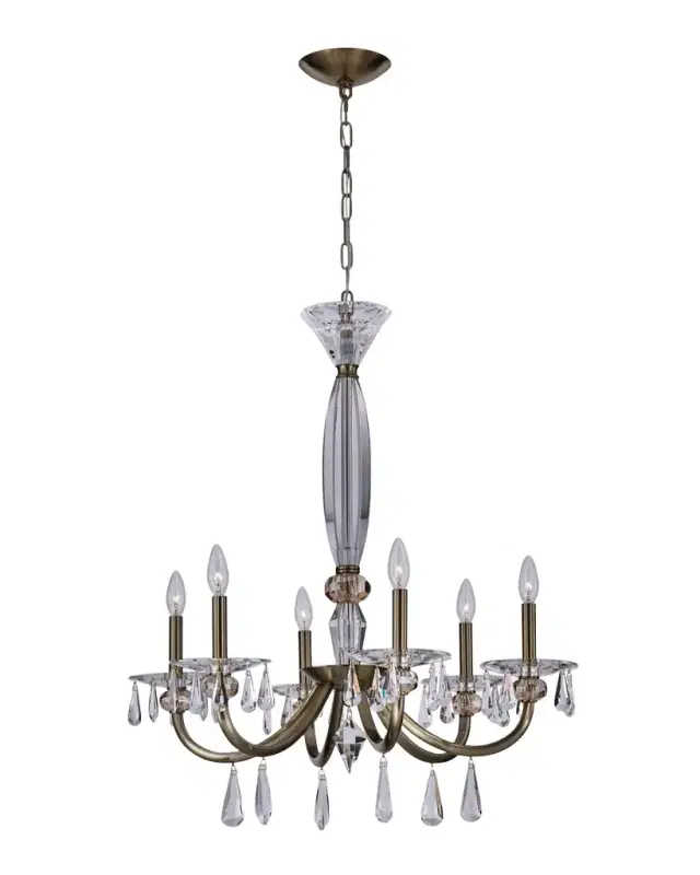Allegri Crystal by Kalco Lighting Passo 28" 6-Light Chandelier