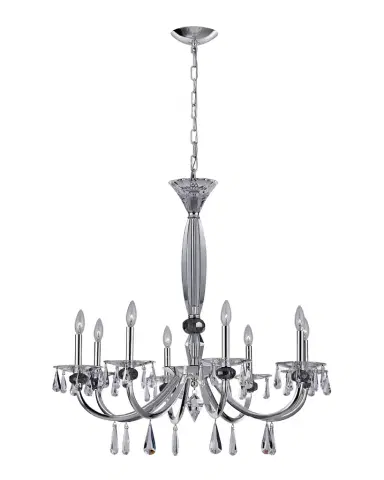 Allegri Crystal by Kalco Lighting Passo 34" 8-Light Crystal Chandelier | Thumbnail 1 Allegri Crystal by Kalco Lighting Passo 34" 8-Light Crystal Chandelier | Thumbnail 1