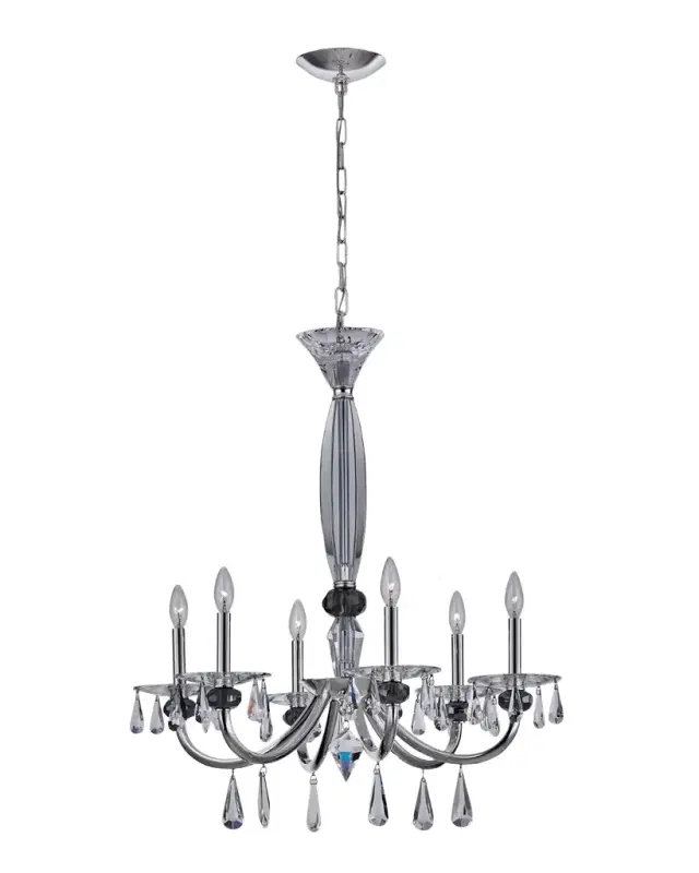 Allegri Crystal by Kalco Lighting Passo 28" 6-Light Chandelier